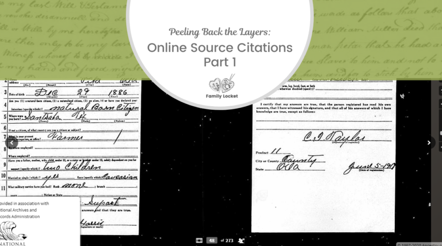 Peeling Back the Layers: Online Source Citations Part 1