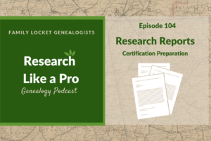 RLP 104: Research Reports – Certification Preparation