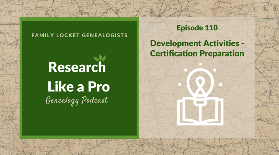 RLP 110: Development Activities – Certification Preparation