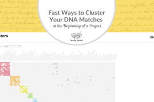 Fast Ways to Cluster Your DNA Matches at the Beginning of a Research Project