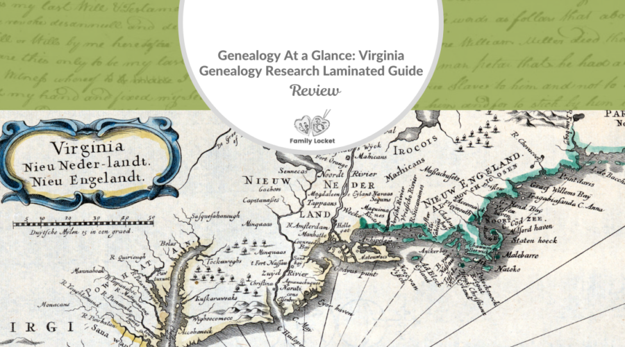 Genealogy at a Glance: Virginia Genealogy Research Laminated Guide