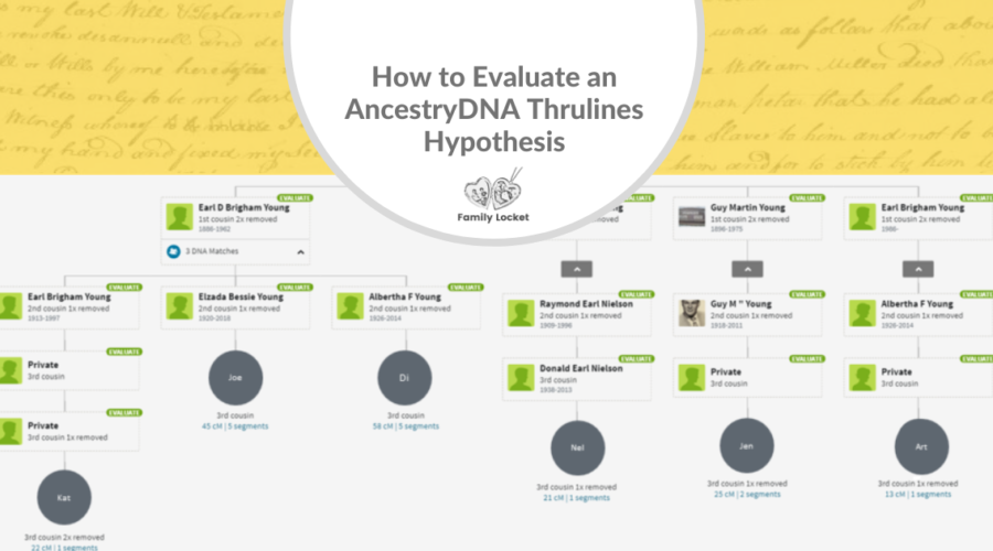 How to Evaluate an AncestryDNA Thrulines Hypothesis