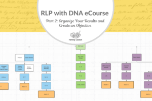 RLP DNA e-course Part 2: Organize Your DNA Results and Create a Research Objective