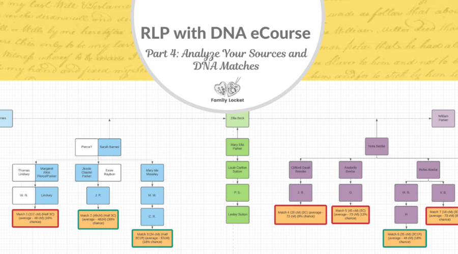 RLP DNA e-course Part 4: Analyze Your Sources and DNA Matches