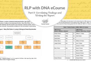 RLP DNA e-course Part 9: Correlating Findings and Writing the Report