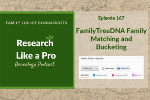 RLP 167: FamilyTreeDNA Family Matching and Bucketing