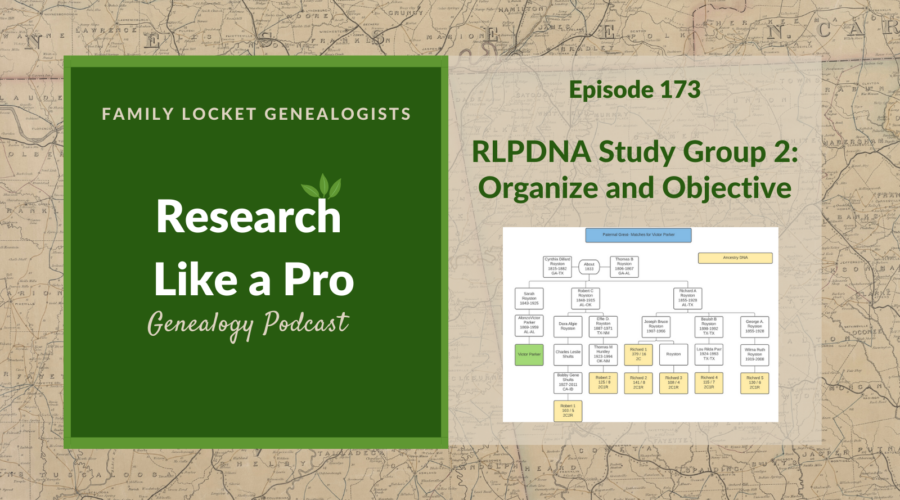 RLP 173: RLPDNA Study Group 2 – Organize and Objective