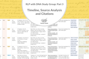 RLP with DNA Study Group Part 3: Timeline, Source Analysis and Citations