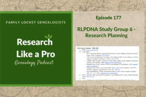 RLP 177: RLPDNA Study Group 6 – Research Planning