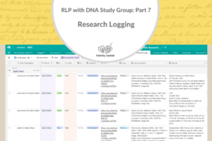 RLP with DNA Study Group Part 7: Research Logging