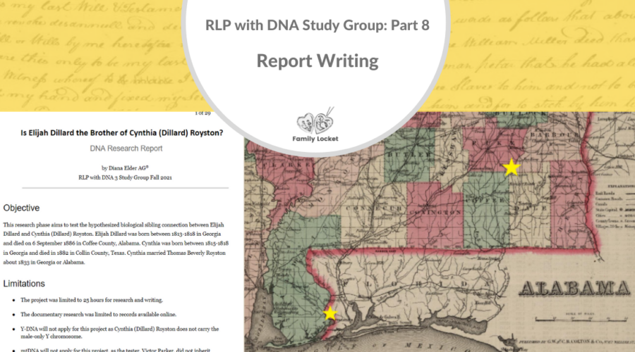 RLP with DNA Study Group Part 8: Report Writing