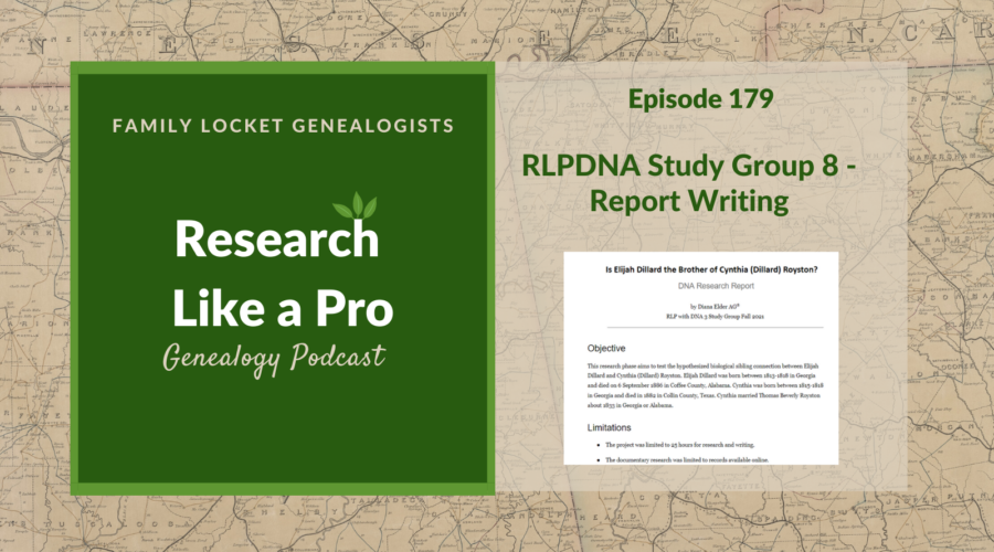 RLP 179: RLPDNA Study Group 8 – Report Writing