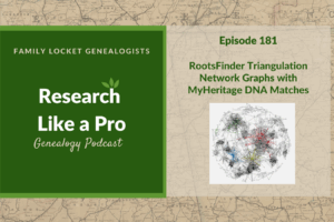 RLP 181: RootsFinder Triangulation Network Graphs with MyHeritage Matches
