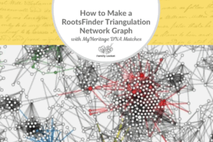 How to Make a RootsFinder Triangulation Network Graph with MyHeritage DNA Matches