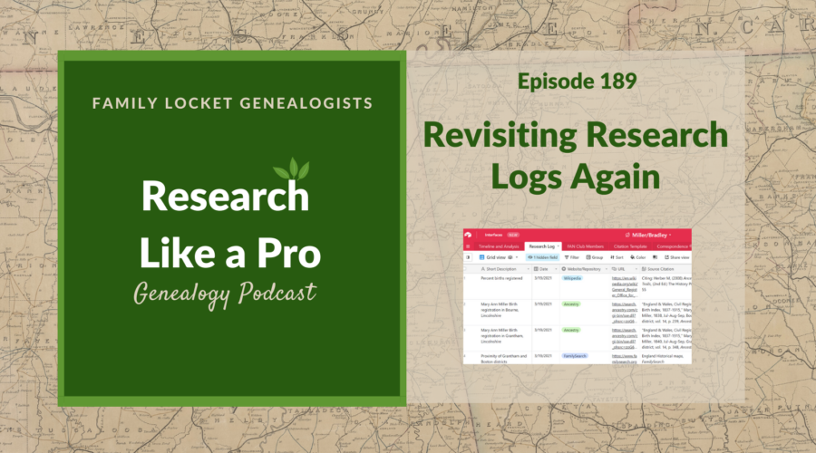 RLP 189: Revisiting Research Logs Again