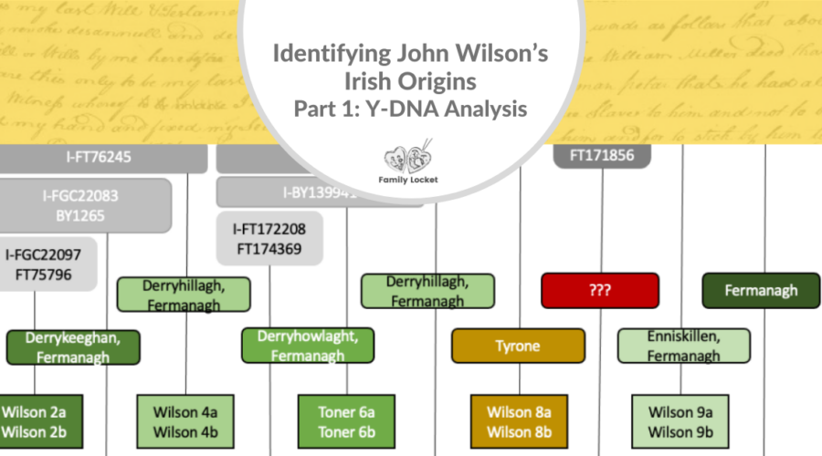 Identifying John Wilson’s Irish Origins, Part 1: Y-DNA Analysis