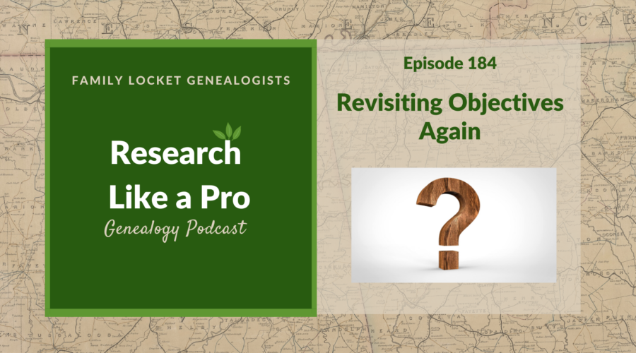 RLP 184: Revisiting Research Objectives Again