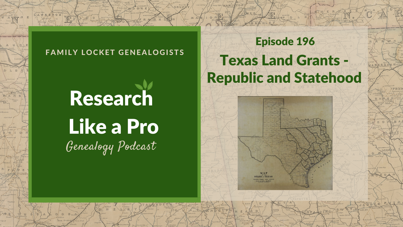 RLP 196 Texas Land Grants Republic and Statehood Family Locket