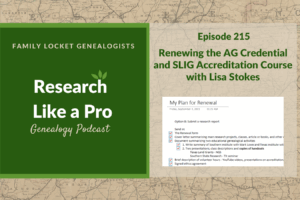 RLP 215: Renewing the AG Credential and SLIG Accreditation Course with Lisa Stokes