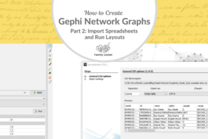 Creating Network Graphs with Gephi Part 2: Import Spreadsheets and Run Layouts