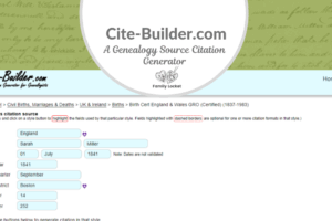 Cite-Builder: A Genealogy Source Citation Generator