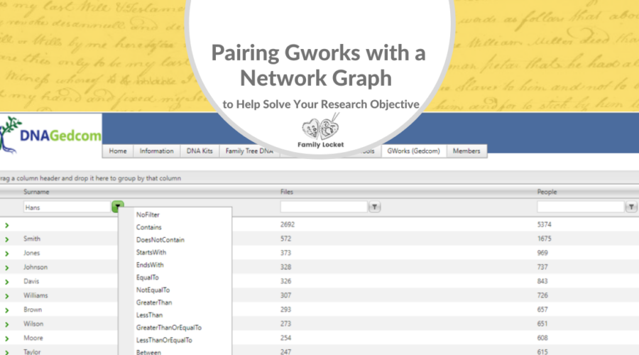 How Pairing Gworks with a Network Graph can Help Solve Your Research Objective
