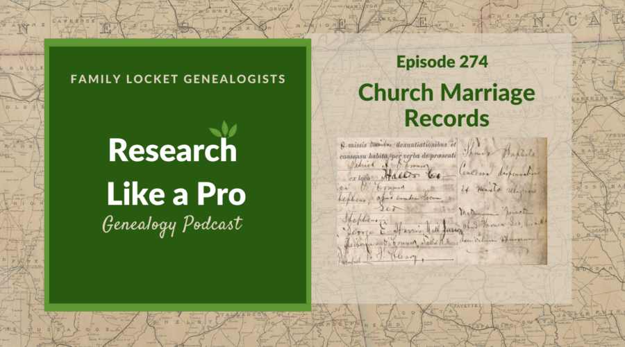 RLP 274: Church Marriage Records