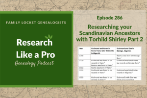 RLP 286: Researching your Scandinavian Ancestors with Torhild Shirley Part 2