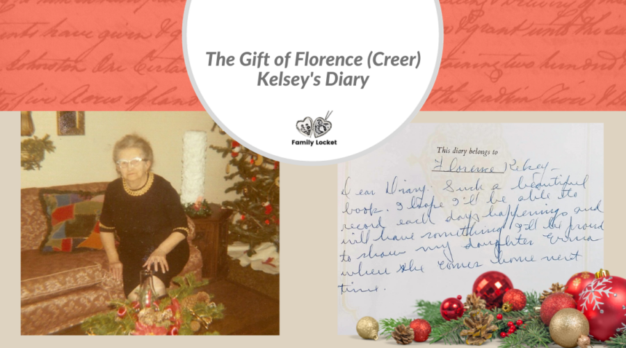 The Gift of Florence (Creer) Kelsey’s Diary