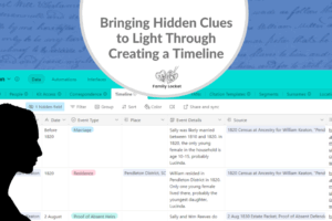 Bringing Hidden Clues to Light Through Creating A Timeline