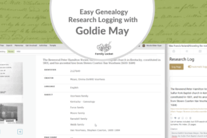 Easy Genealogy Research Logging with Goldie May