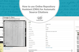How to use Online Repository Assistant (ORA) for Automatic Source Citations