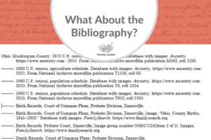 What about the bibliography?