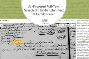 AI-Powered Full-Text Search of Handwritten Text at FamilySearch