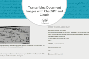 Transcribing Document Images with ChatGPT and Claude
