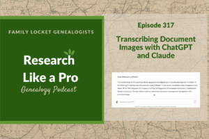 RLP 317: Transcribing Document Images with ChatGPT and Claude