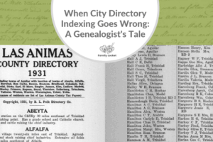 When City Directory Indexing Goes Wrong: A Genealogist’s Tale