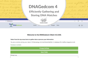 DNAGedcom 4: Efficiently Gathering and Storing DNA Matches