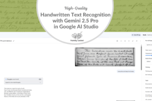 High-Quality Handwritten Text Recognition with Gemini 2.5 Pro in Google AI Studio