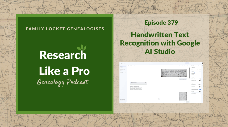 RLP 379: Handwritten Text Recognition with Google AI Studio