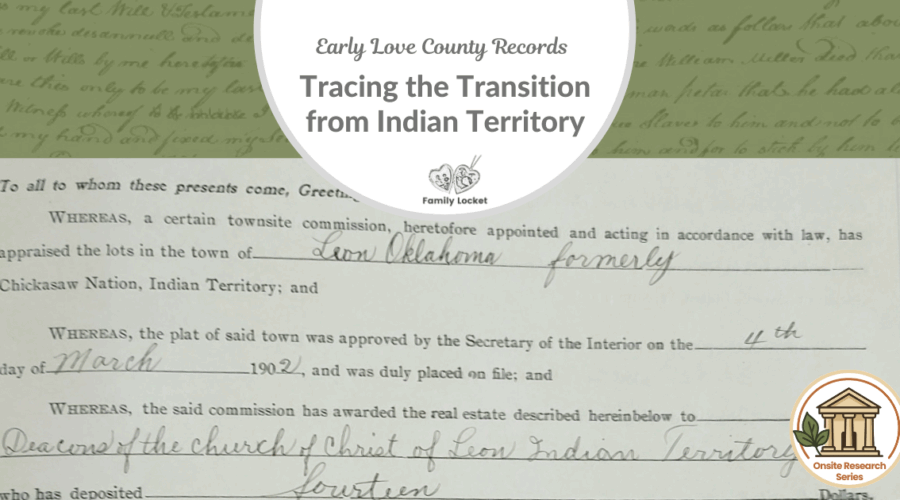 Early Love County Records: Tracing the Transition from Indian Territory