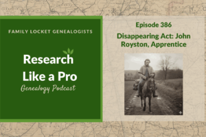 RLP 386: Disappearing Act: John Royston Apprentice