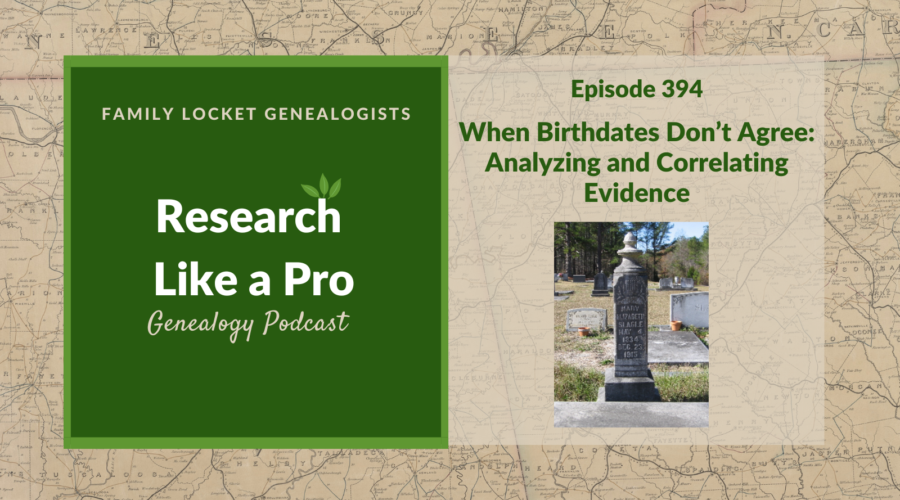 RLP 394: When Birthdates Don’t Agree: Analyzing and Correlating Evidence