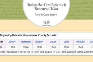 Understanding the FamilySearch Research Wiki – Part 4: Case Study