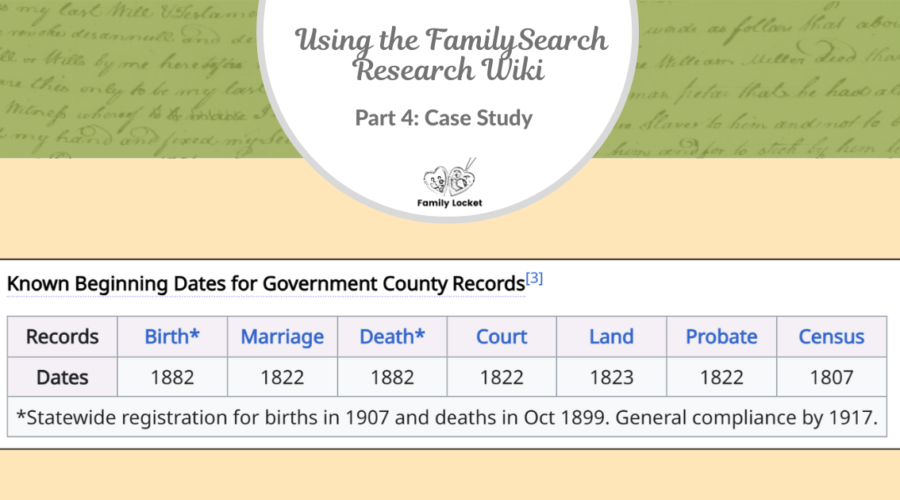 Understanding the FamilySearch Research Wiki – Part 4: Case Study