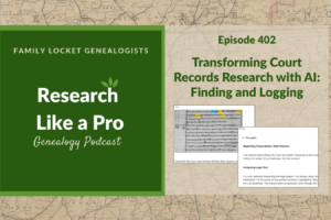 RLP 402: Transforming Court Records Research with AI: Finding and Logging