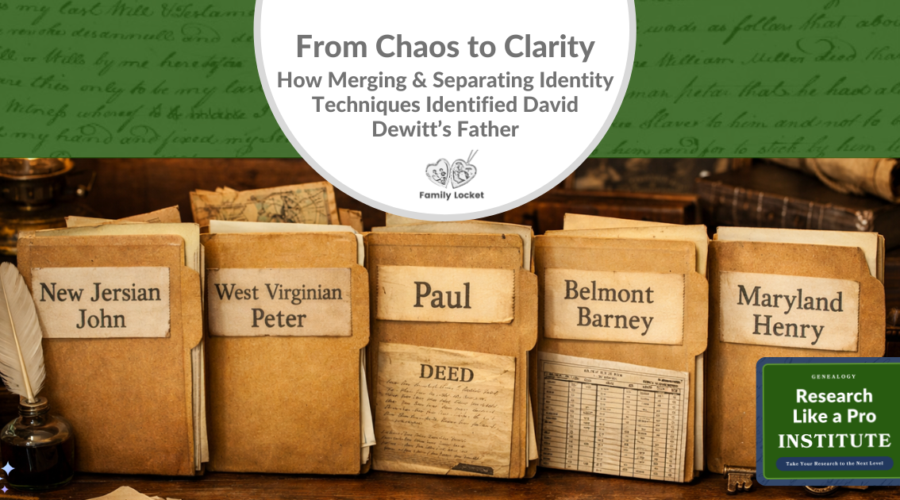 From Chaos to Clarity: How Merging & Separating Identity Techniques Identified David Dewitt’s Father
