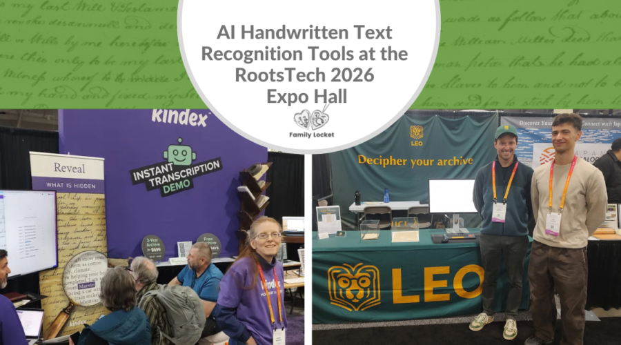 AI Handwritten Text Recognition Tools at the RootsTech Expo Hall