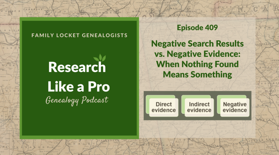 RLP 409: Negative Search Results vs. Negative Evidence: When Nothing Found Means Something