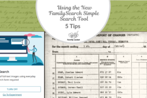 Tips for Using the New FamilySearch Simple Search Tool